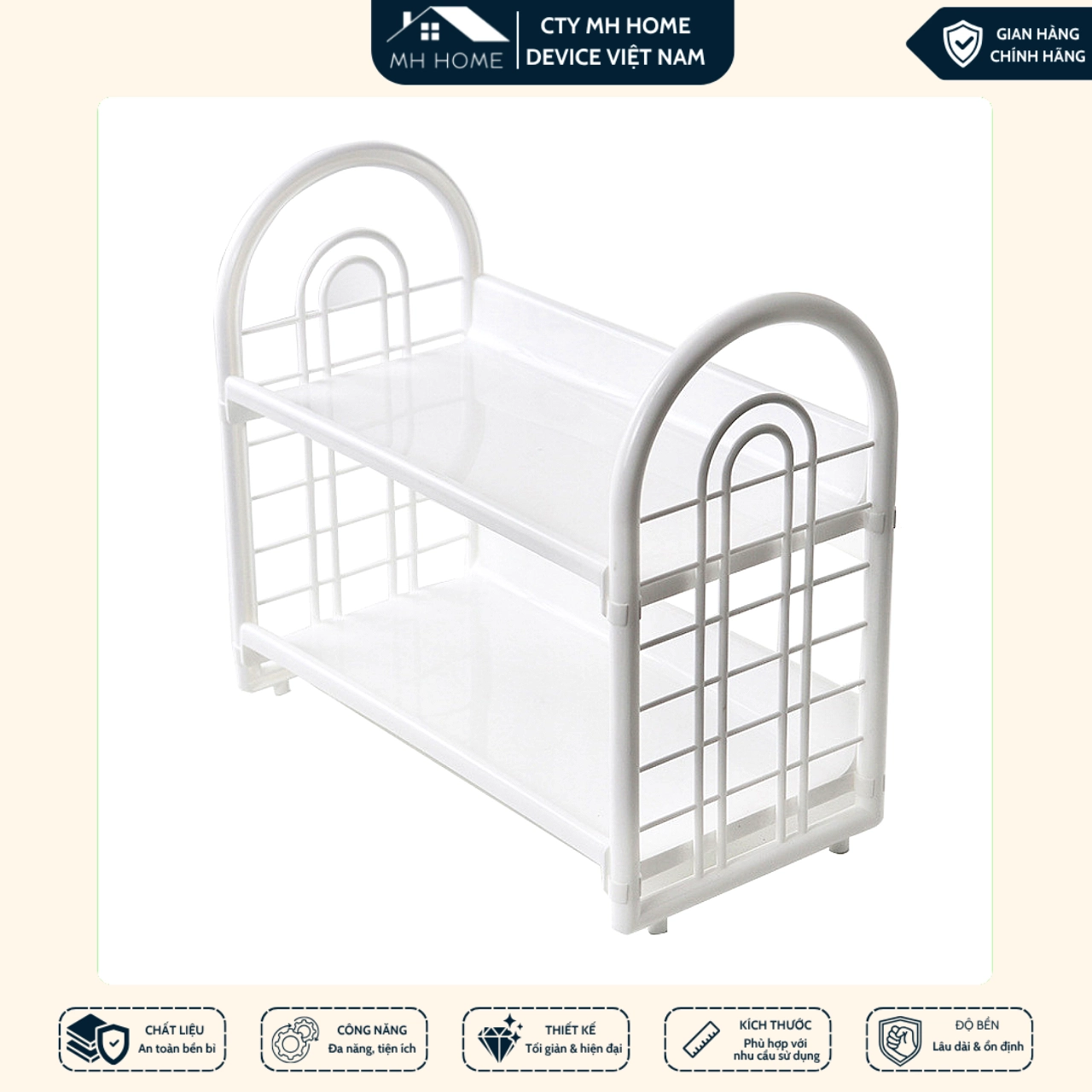 Kệ Đa Năng 2 Tầng Cao Cấp Để Bàn Size Lớn, Kệ Mỹ Phẩm Văn Phòng Tiện Lợi Gọn Gàng Tiết Kiệm Không Gian Hiện Đại